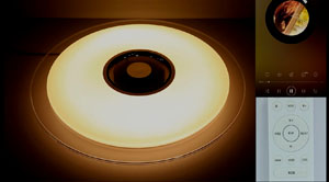 Bluetooth Music +RGB LED Ceiling Light