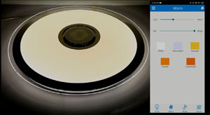 RGB Bluetooth Music LED Ceiling Light-BT19317